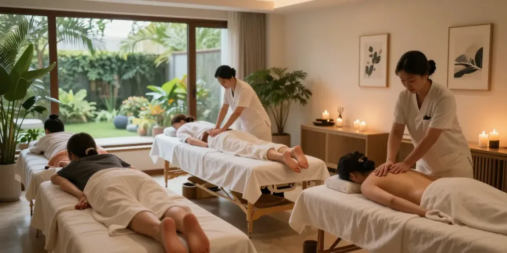 Experience rejuvenating 금천구출장안마 in a tranquil wellness center setting.