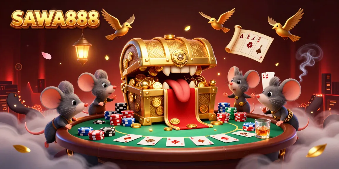 Win big with SAWA888 at a thrilling casino scene filled with excitement.
